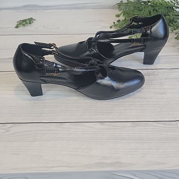 Beacon Angel Steps Willow pumps in pu patent leather black Women's Size 8W - Picture 3 of 10